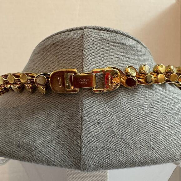 Vintage Napier Signed Goldtone Heavy Chain Link Necklace - Picture 5 of 6